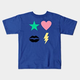 Star Love Lips Lightning Kids T-Shirt